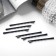Invisible hair "Classic Lux" (set 18 pcs) 6 cm, black