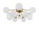 Alexis chandelier, 12x40W G9, color gold