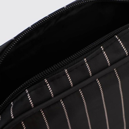 Lightning cosmetic bag, external pocket, black color-2