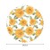 The tablecloth "Sunflower and Bumblebee", Round, Saten, D = 150 cm