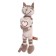 Soft toy "Cat striped with heart", 33 cm