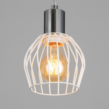 Suspension lamp "Loft" 1x25W E27 white/chrome 12x116x11-2