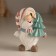 Souvenir Polystone "New Year's dwarf with a Christmas tree, which spent on one eye" 8x6x10.5 cm