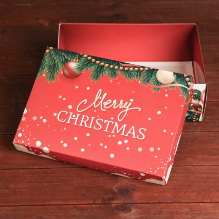 Gift box, team "Happy Christmas", 24 x 17 x 8 cm-3