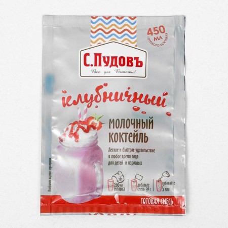 Dairy cocktail "S. Pudov ", strawberry, 30 g-3