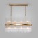 Suspended Bogate’s Allure 486/8, E14, 8x60W, 800x170 mm, brass color
