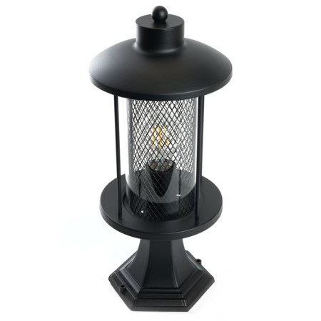 Sadovo-park lamp Feron PL724, IP44, E27, 60 W, 180x180x400 mm, black color-4
