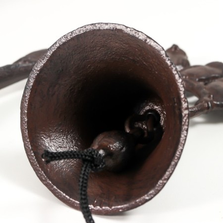 Bell souvenir cast iron "six birds" 21x10x18 cm-4