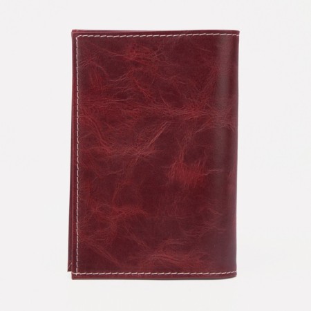 Cover for passport, burgundy color-1