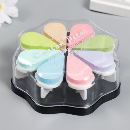 Stamping pillow "pastel shades" set of 8 colors 4.2x11x11 cm-1
