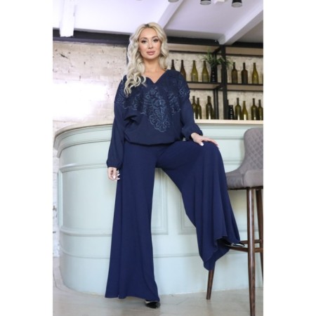 Female pulver, size 46, blue color-10