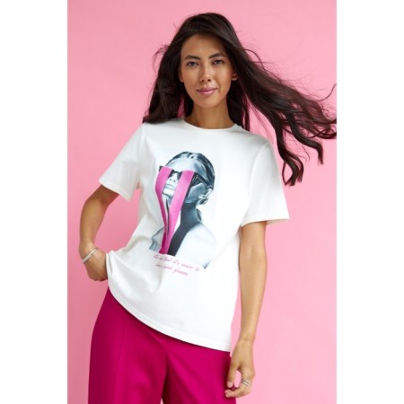 Women's T -shirt Eliseeva Olesya, size l, white color-3