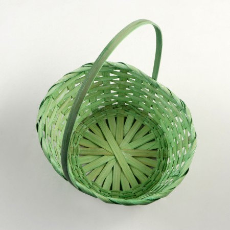 Set of wicker baskets, D16 x H10/32cm, D18 x H10/34cm, D21 x H10/36cm, 3pcs, bamboo-3