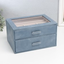 Casket to the leatherette for jewelry 
