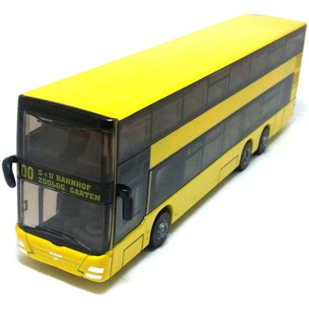 City two -story bus Man