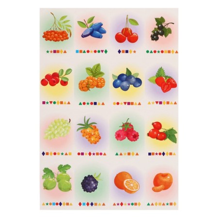 Magnetic set "Letters sticking. Fruits"-4