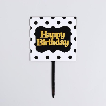 Topper "Happy Birthday", square