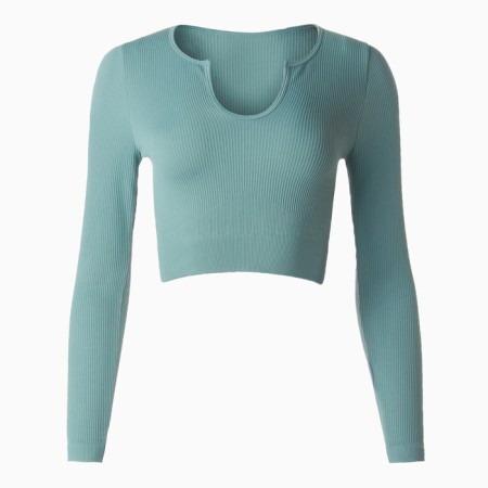 TOP with a long sleeve Minaku: Sportly; Color Green Rr. M-6