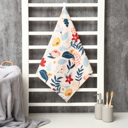 Facial towel "Flower Field" 45x90 cm, 100% HL, waffle leaf