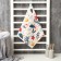 Facial towel "Flower Field" 45x90 cm, 100% HL, waffle leaf