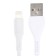 Cable Borofone BX43, Lightning - USB, 2.4 A, 1 m, PVC braid, white