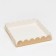 Box for cookies, craft, 18 x 18 x 3 cm