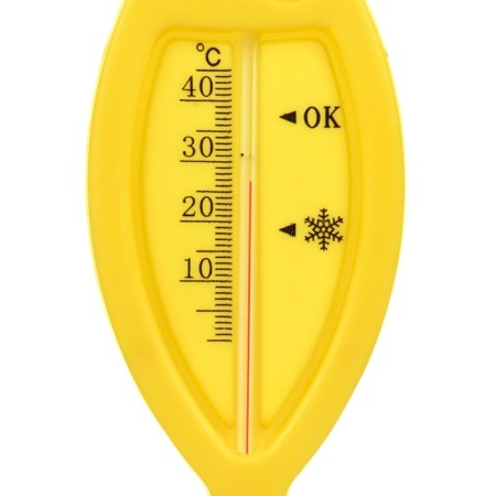The thermometer for the bathroom "Fish", yellow color-4