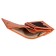 Wallet on the button, the map for maps (3)/coins/bill, coral color 10.2x9.5x3cm