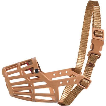 Plastic muzzle Hunter for dogs, size 5 (6-8 cm)/30 cm, max 55 cm, golden retriever 15624