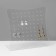 Supply for earrings for 32 pairs, 22 × 9 × 21 cm, 2 mm plexiglass, transparent, in a protective film