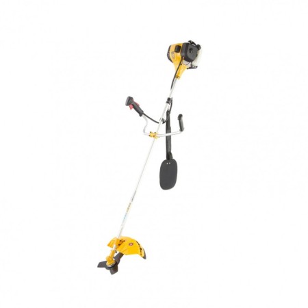 Denzel DGT 330, 1.8 hp, fishing line, knife, 42/25.5 cm, d = 3 mm, indescribable rod