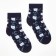 Women's terry socks "bears", dark blue color, size 23-25