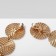 Clips "Lightness" three disks, color gold