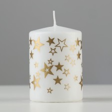 Candle - a cylinder with patterns 