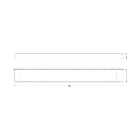Black rod 60 cm black artwelle-1