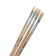 A set of brushes, bristles, flat, 4 pieces: No. 1, 2, 3, 4, with wooden handles, on a blister