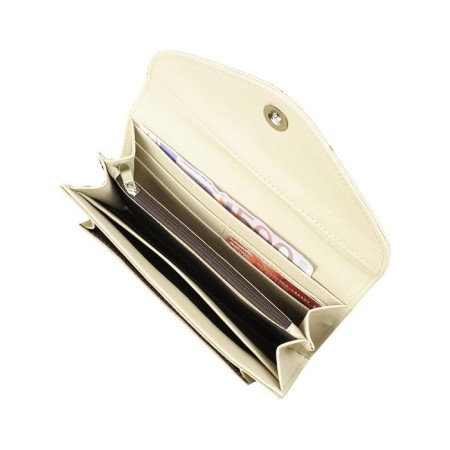Wallet, button, 4 pockets, 2 departments for trifles, n/k beige python/beige matte-2