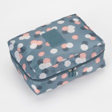 Lightning cosmetic bag, gray-blue color