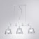 Passero 3x40W chandelier e27 white