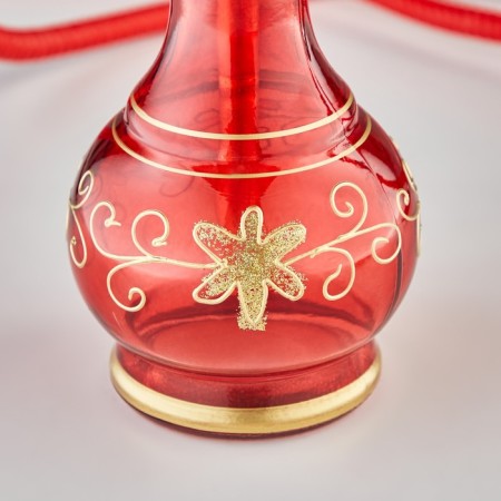 Hookah "ilham", 42 cm, 2 tubes, red-3