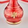 Hookah "ilham", 42 cm, 2 tubes, red