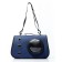 An animal carrier bag with a window, blue, 40 x 26 x 26 cm