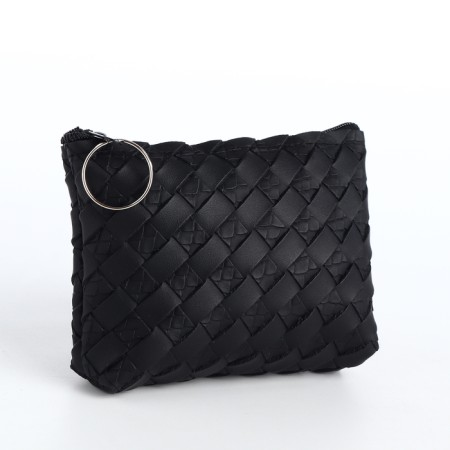 Women's wallet with lightning, black color-1