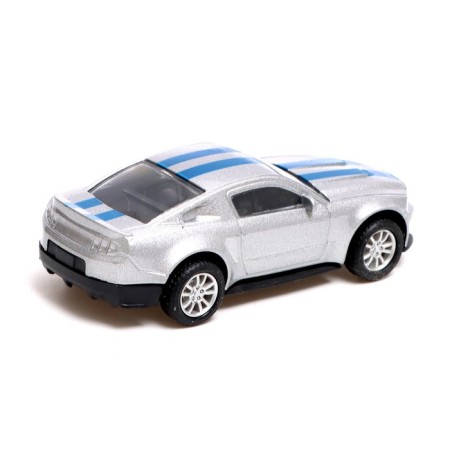 Metal “Sport” machine, inertial, scale 1:43, Gray color-2