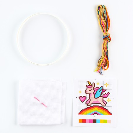 Set for creativity Embroidery "Unicorn", with hoop-1