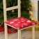 Siddle on the chair "White Snowflakes" 42x42x5 cm, 100% cotton, 164 g/m2