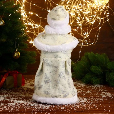 Snow Maiden "White fur coat with a staff" moves, 40 cm-3