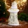 Snow Maiden "White fur coat with a staff" moves, 40 cm