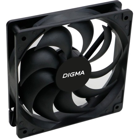 DIGMA DFAN-120-9 fan 120x120x25mm black 3-PIN 4-PIN (Molex) 23db 120GR RET-4