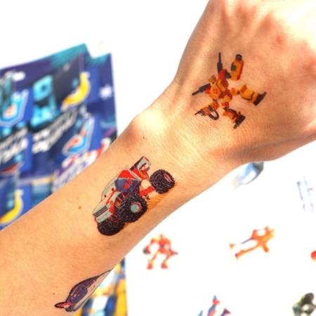 Advent calendar with children's tattoos "Autobots"-4
